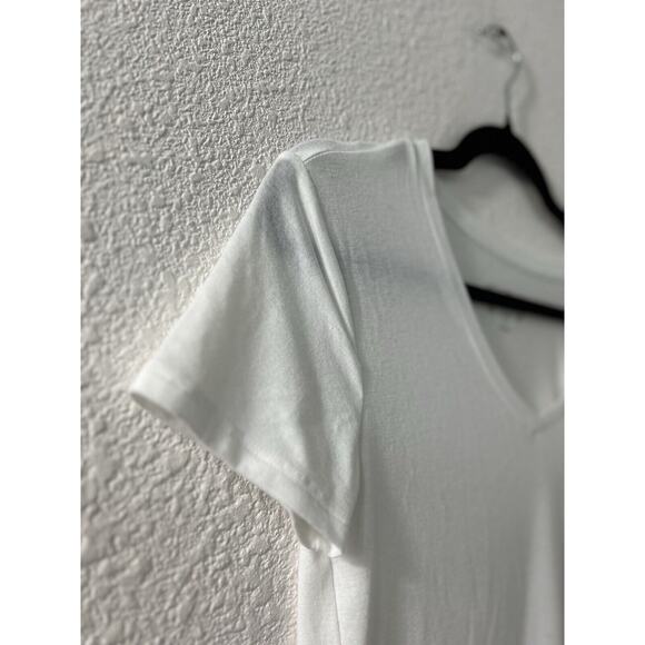 Mudd Relaxed Womens Size S Everyday Tee Short Sleeve T-Shirt White Comfy Cozy - Picture 2 of 10